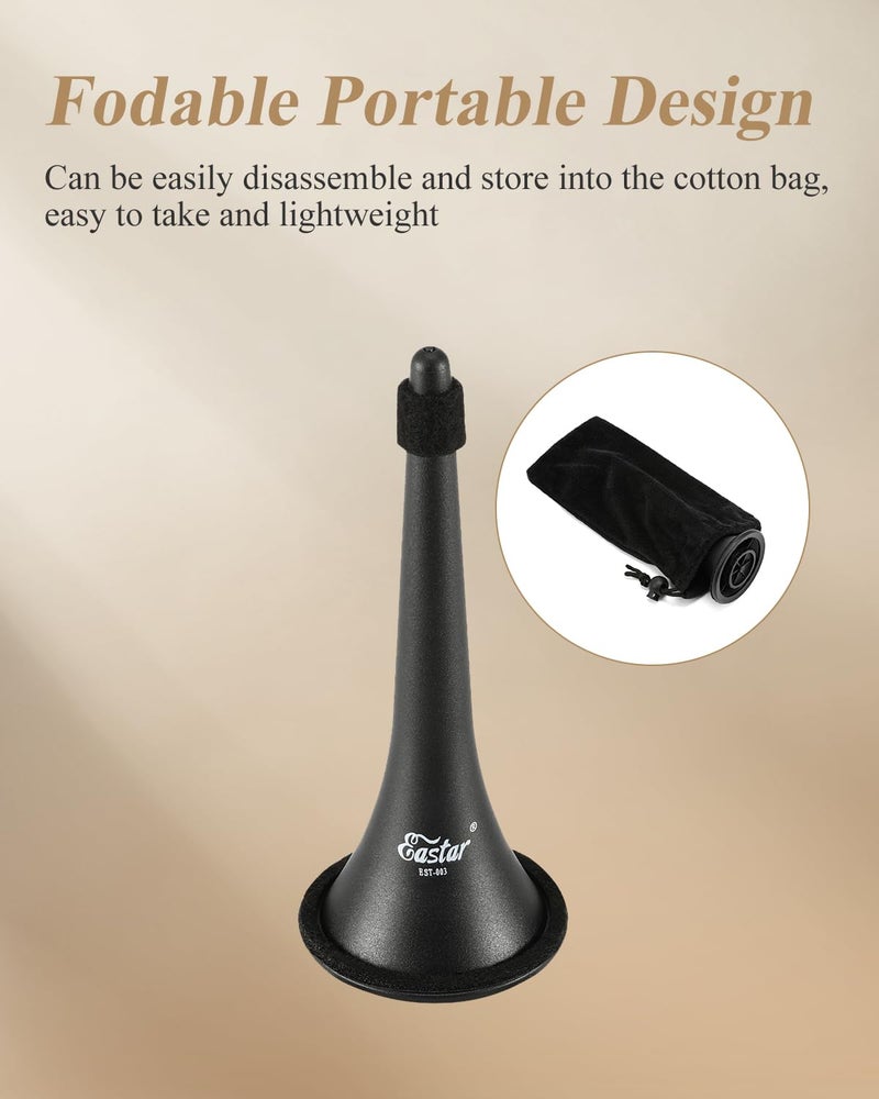 Eastar Clarinet Stand Portable Detachable Holder Bracket with Storage Bag, EST-003, Black - Image 4